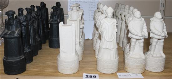 A container of Wade Beneagles chess men